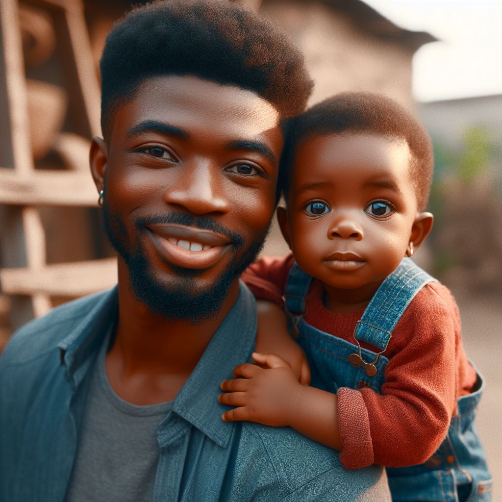 Building a Bond: Dad and Baby in Nigeria