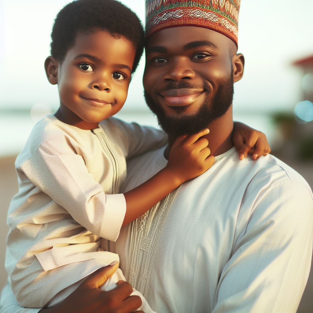 Building a Bond: Dad and Baby in Nigeria
